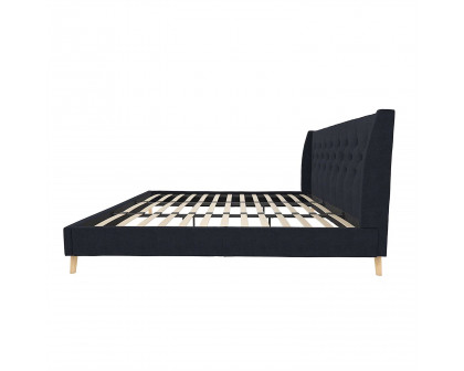 FaFurn - Platform Bed Frame with Wingback Headboard