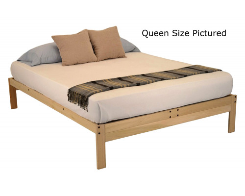 FaFurn - Twin Xl Solid Wood Wood Platform Bed Frame