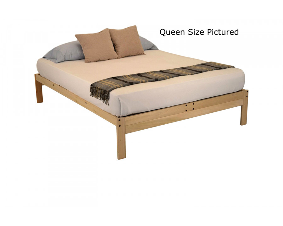 FaFurn - Twin Xl Solid Wood Wood Platform Bed Frame