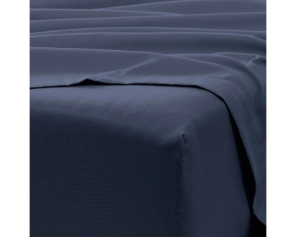 FaFurn 6-Piece Full Size Resistant Sheet Set - Navy Blue, Microfiber/Polyester