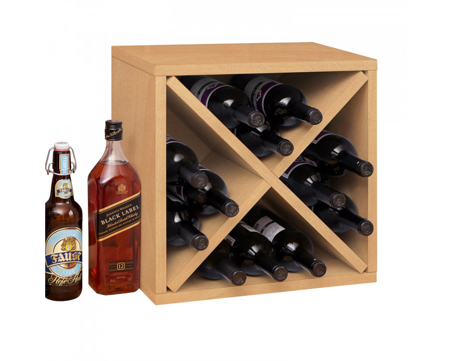 FaFurn - Stackable 12 Bottle Wine Rack