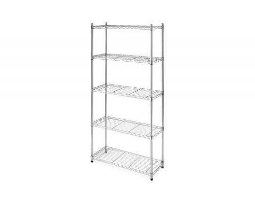 FaFurn - Heavy Duty 5-Shelf Metal Storage Rack Shelving Unit