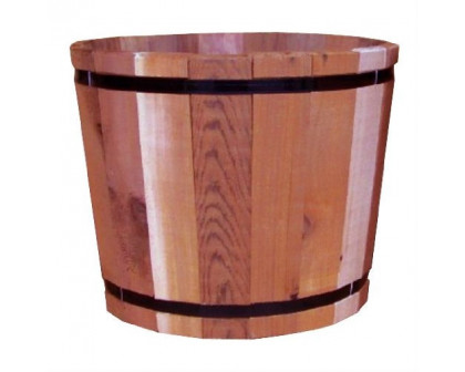 FaFurn - Barrel Planter in Cedar Wood