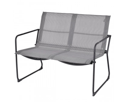 FaFurn - 4-Piece Patio Furniture Set in Black, Steel