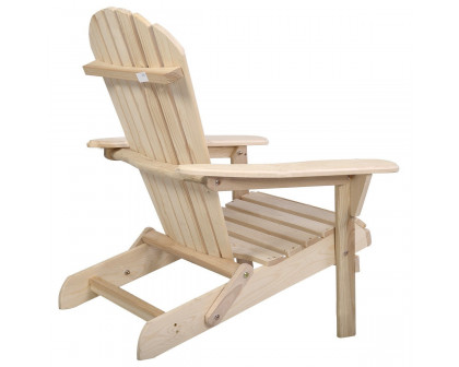 FaFurn - Folding Adirondack Chair in Light Oak, Wood