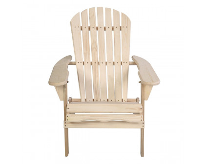 FaFurn - Folding Adirondack Chair in Light Oak, Wood