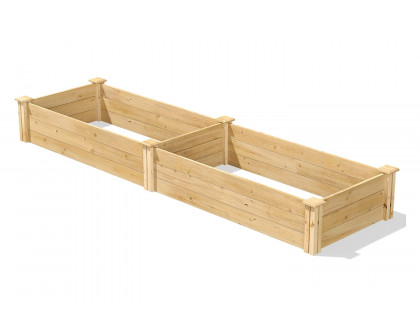 FaFurn - Pine Wood 2-Ft X 8-Ft Outdoor Raised Garden Bed Planter Frame