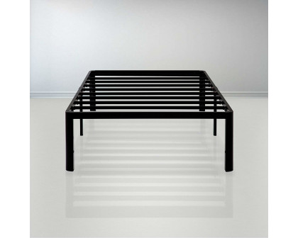 FaFurn - Twin XL Size Platform Bed Frame with Storage Space in Metal