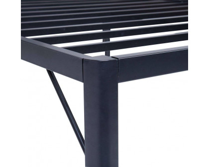 FaFurn - Twin XL Size Platform Bed Frame with Storage Space in Metal