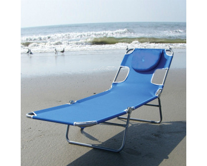 FaFurn - Beach Chair with Face Cavity and Arm Slots