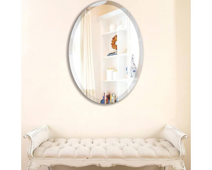 FaFurn - Frameless Oval Wall Mirror