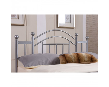 FaFurn - Full Size Platform Bed Frame with Arched Headboard in Metal