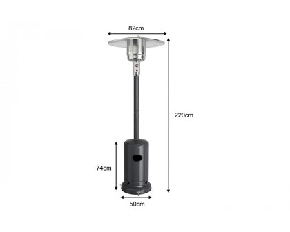 FaFurn Portable Wheeled Patio Propane Standing Lp Gas Heater