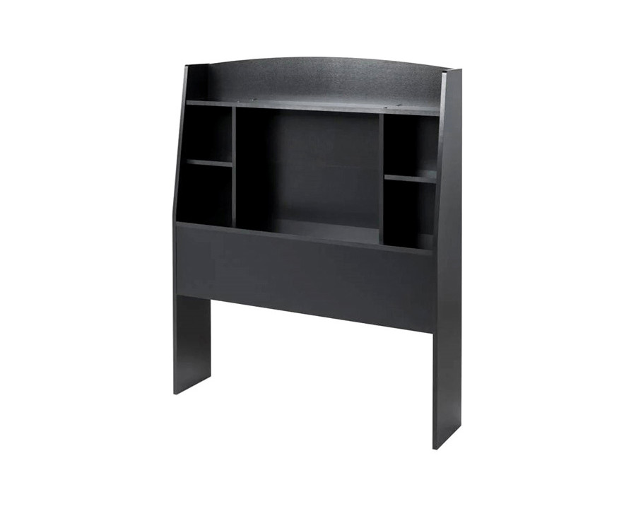 FaFurn Twin Size Bookcase Storage Headboard - Black