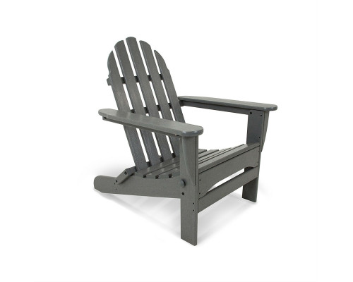 FaFurn - Folding Adirondack Chair in Gray, Wood