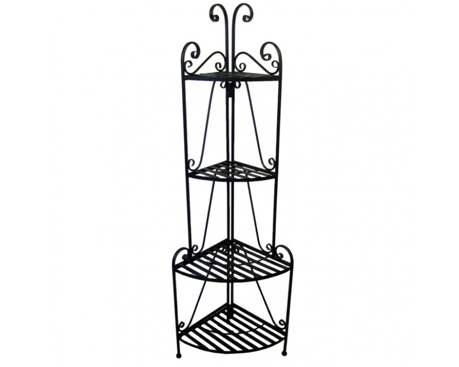 FaFurn - 4-Shelf Bakers Rack in Metal