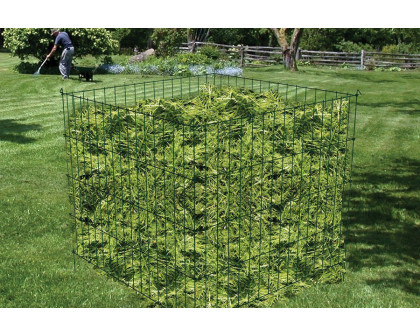 FaFurn - Steel Metal Wire 3-Ft Compost Bin in Green