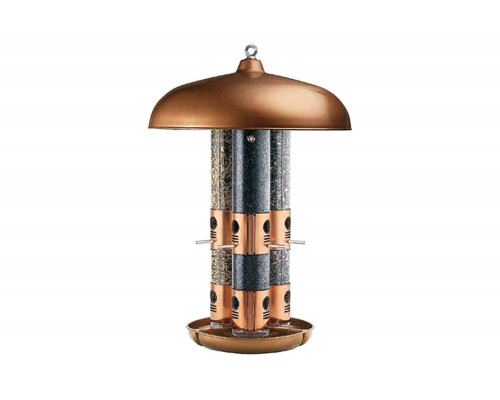 FaFurn - Copper Finish Triple Tube Bird Feeder