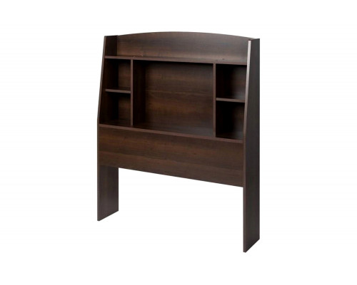 FaFurn Twin Size Bookcase Storage Headboard - Espresso