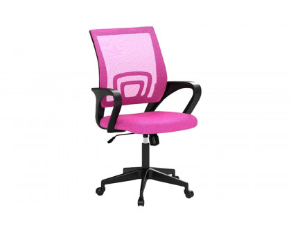 FaFurn - Modern Mid-Back Ergonomic Mesh Office Desk Chair with Armrest On Wheels