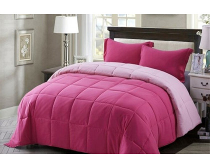 FaFurn - Traditional Microfiber Reversible 3 Piece Comforter Set