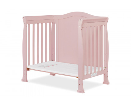 FaFurn Solid Pine Wood 3-In-1 Convertible Baby Crib Daybed Toddler Bed - Pink