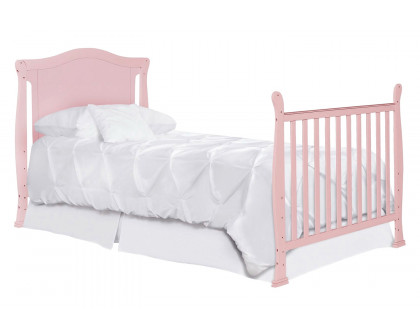 FaFurn Solid Pine Wood 3-In-1 Convertible Baby Crib Daybed Toddler Bed - Pink