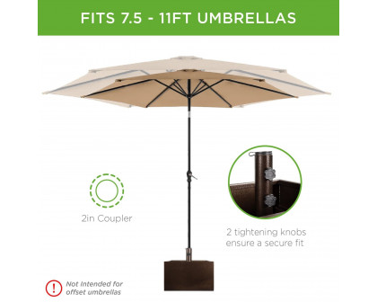 FaFurn - Umbrella Base Stand/Planter Box in Coated Steel