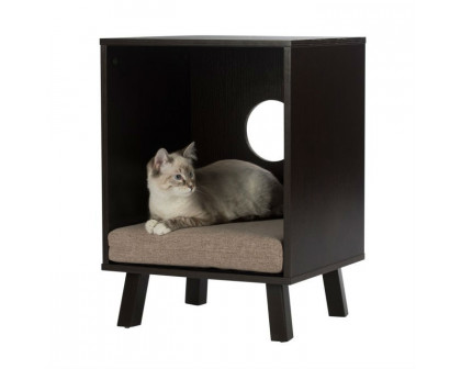 FaFurn - Sturdy Cat House in Espresso