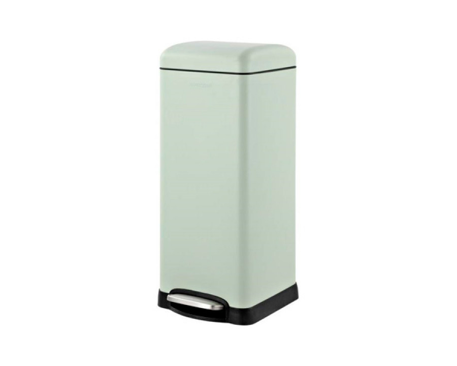 FaFurn Retro 8-Gallon Step-On Trash Can - Light Mint Green, Stainless Steel