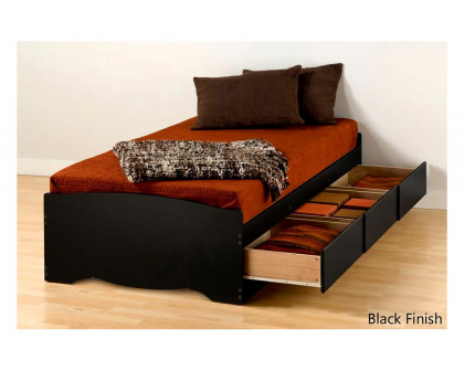 FaFurn - Platform Bed Frame with 3 Storage Drawers