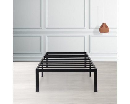 FaFurn - Twin Size Platform Bed Frame in Black, Metal