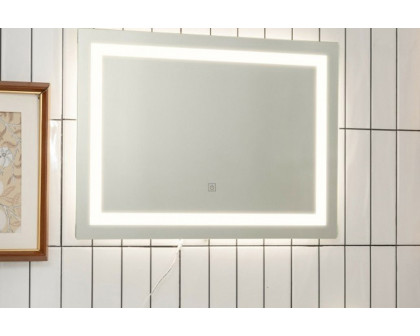 FaFurn - 27.5 Inch Led Touch Sensor Wall Mounted Corded Bathroom Mirror