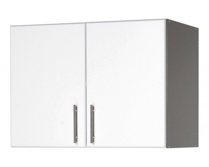 FaFurn - White Wall Cabinet with 2 Doors and Adjustable Shelf