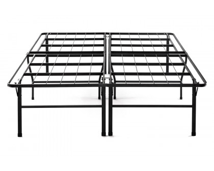 FaFurn - Queen Size 18-Inch High Rise Folding Metal Platform Bed Frame