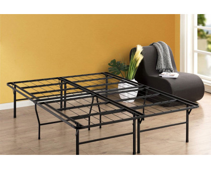 FaFurn - Queen Size 18-Inch High Rise Folding Metal Platform Bed Frame