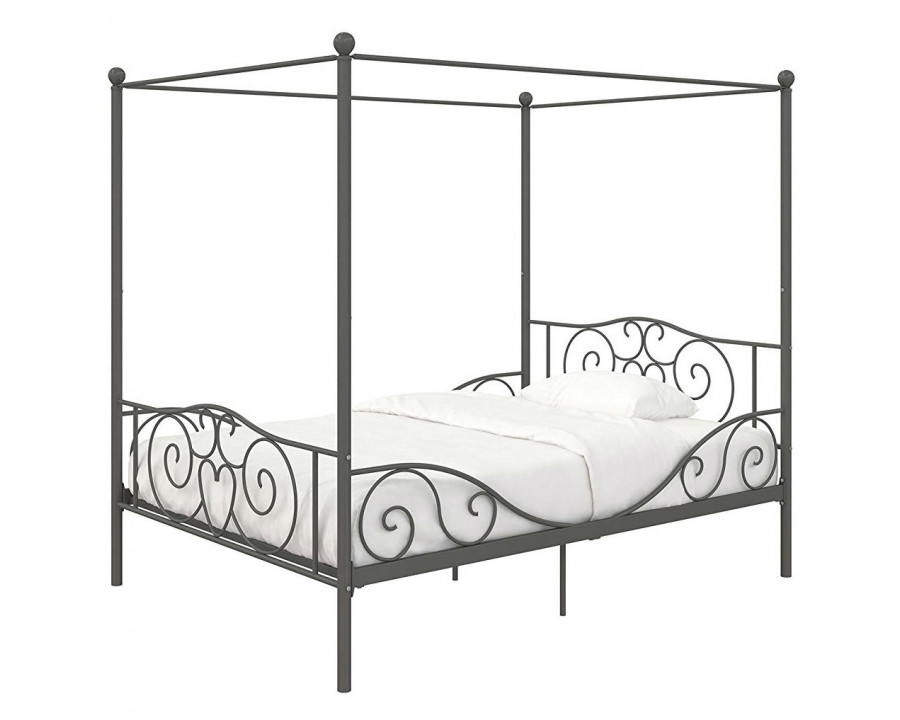 FaFurn Full Size Canopy Bed Frame - Metal, Metal