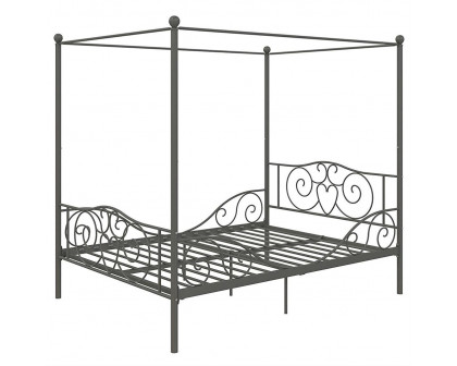 FaFurn Full Size Canopy Bed Frame - Metal, Metal