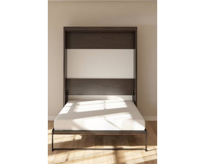 FaFurn™ Murphy Bed Space Saving Wall Bed Frame - Espresso, Queen Size