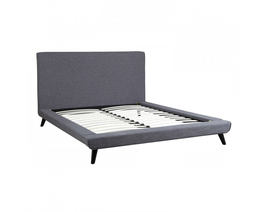 FaFurn - Modern Queen Size Platform Bed Frame in Gray