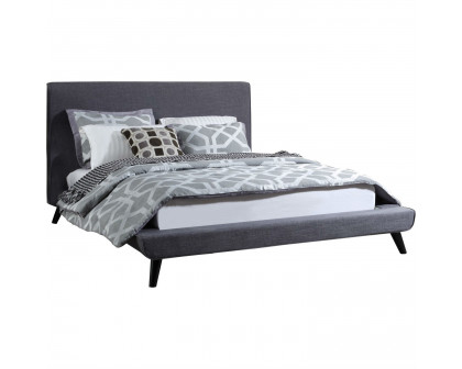 FaFurn - Modern Queen Size Platform Bed Frame in Gray