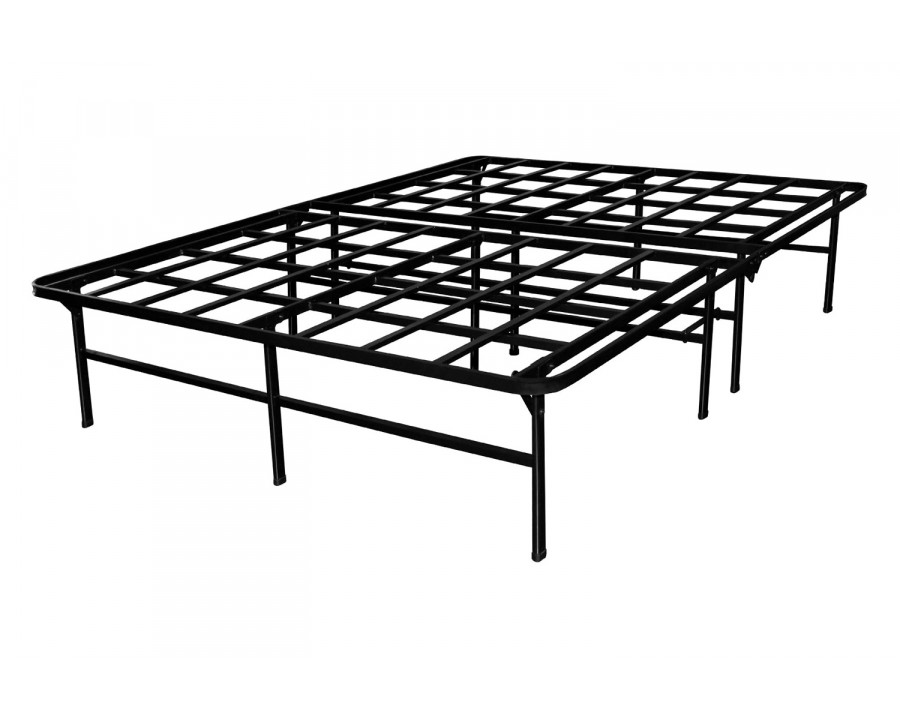 FaFurn - Queen Size Heavy Duty Metal Platform Bed Frame Supports Up To 4,400 Lbs