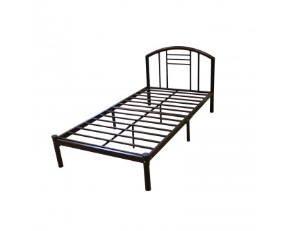 FaFurn - Queen Size Platform Bed Frame in Bronze, Metal