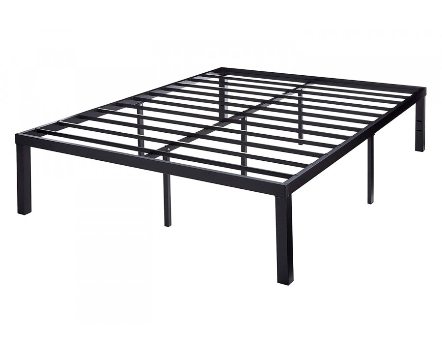 FaFurn Modern 16-Inch Heavy Steel Metal Platform Bed Frame - Queen Size