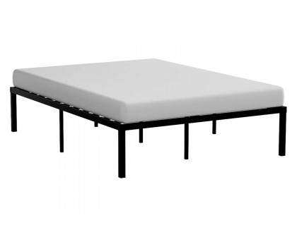 FaFurn Modern 16-Inch Heavy Steel Metal Platform Bed Frame - Queen Size