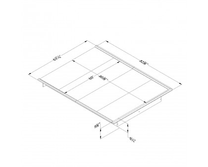 FaFurn - Modern Queen Size Platform Bed Frame in Black, Wood