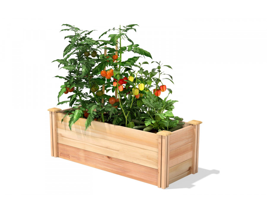 FaFurn Premium Cedar Wood Raised Garden Bed - Tall