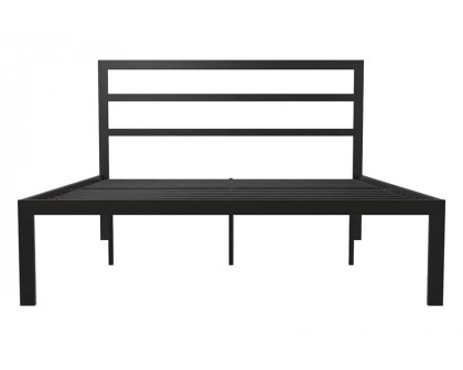 FaFurn Metal Platform Bed Frame with Headboard Included - Queen Size