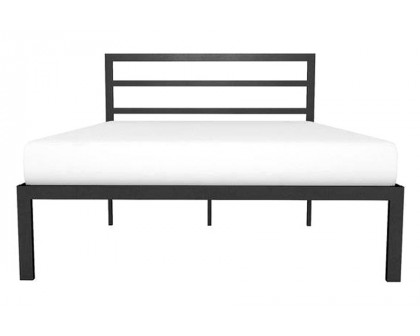 FaFurn Metal Platform Bed Frame with Headboard Included - Queen Size