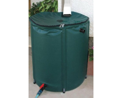 FaFurn - Collapsible 50-Gallon Rain Barrel with Zippered Top in Green